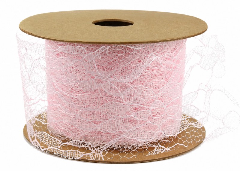 Picture of Lace Ribbon 5cm x 10 Yards Pale Pink